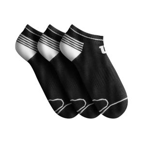 Blancheporte Nízke športové ponožky Wilson, sada 6 párov čierna 39/42