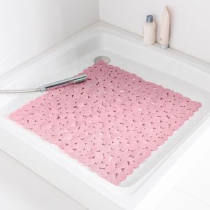 Blancheporte Protišmyková podložka do sprchy ružová pudrová 52x52cm