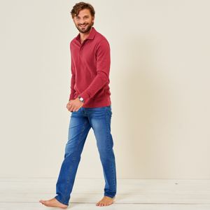 Blancheporte Rovné džínsy v opranom vzhľade denim 56