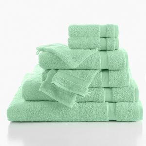 Blancheporte Kolekcia kúpeľňového froté zn. Colombine, luxusná 520 g/m2 zelenkastá uteráky 2 ks 40x40cm