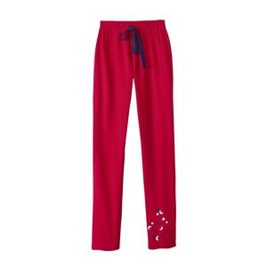 Blancheporte Pyžamové nohavice s motívom hviezdičiek červená 52
