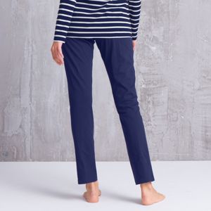 Blancheporte Jednofarebné pyžamové nohavice, bavlna nám.modrá 50