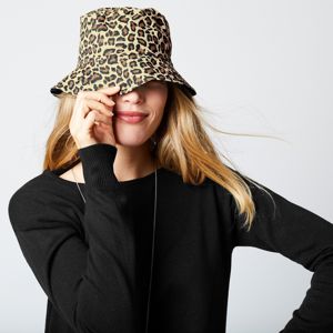 Blancheporte Obojstranný klobúk do dažďa leopardí vzor/čierna
