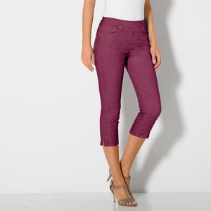 Blancheporte Strečové korzárska nohavice purpurová 50
