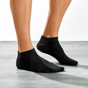 Blancheporte Športové nízke ponožky, súprava 5 párov čierna 39/42