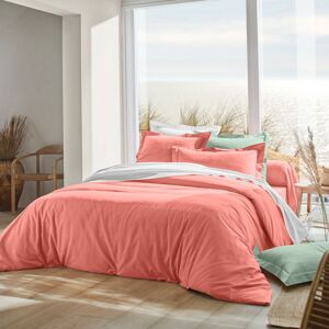 Blancheporte Jednofarebná posteľná bielizeň, bavlna koralová obliečka na prikrýv. 200x200cm