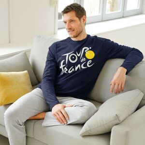 Blancheporte Pyžamo s nohavicami Tour de France nám.modrá/sivý melír 107/116 (XL)
