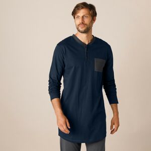 Blancheporte Pyžamové tričko s tuniským výstrihom, námornícka modrá nám.modrá 77/86 (S)