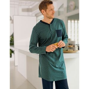 Blancheporte Pyžamové tričko s tuniským výstrihom a potlačou zelená 77/86 (S)