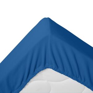 Blancheporte Napínacia fleecová plachta, 350g/m2 modrá džínsová 140x190cm