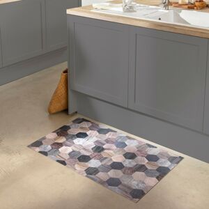 Blancheporte Vinylový koberec s geometrickým vzorom dreva Hexagóny 65x150cm