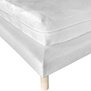 Blancheporte Poťah na matrac a sokel postele, hĺbka rohov 18 cm biela sokl 140x190cm