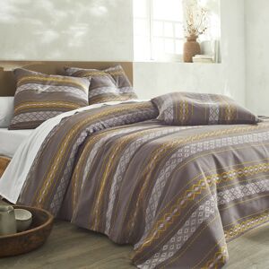Blancheporte Prikrývka na posteľ s tkanými pruhmi kari obliečka na vankúš 65x65cm