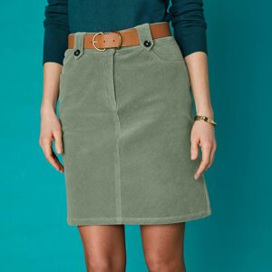 Blancheporte Menčestrová krátka sukňa zelená 48