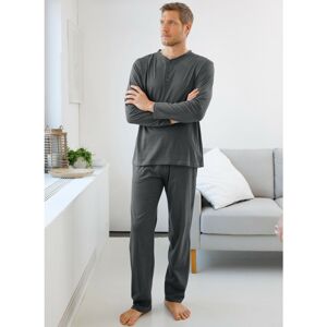 Blancheporte Pyžamo s tuniským výstrihom, jednofarebné antracitová 137/146 (4XL)