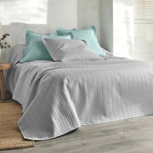 Blancheporte Prešívaná prikrývka na posteľ s geometrickým vzorom, mikrovlákno perlovosivá prehoz 220x240cm