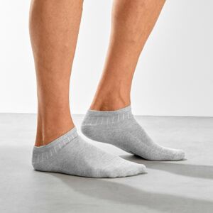 Blancheporte Súprava 5 párov nízkych športových ponožiek sivý melír 35/38