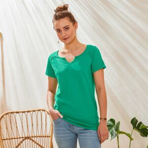 Blancheporte Jednofarebné tuniské tričko zelená 52
