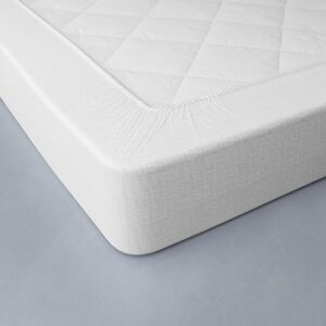 Blancheporte Jednofarebná posteľná bielizeň, zn. Colombine, zapratý ľan biela klasická plachta 240x310cm