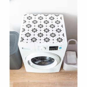 Blancheporte Ochranná podložka na umývačku, práčku, motív dlaždičiek čierna/biela 60x60cm