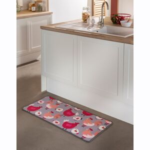 Blancheporte Kuchynský koberec s motívom sliepočiek viacfarebná 50x140cm
