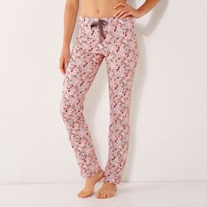 Blancheporte Dlhé pyžamové nohavice, celopotlač ružová 50