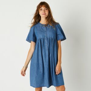 Blancheporte Džínsové rozšírené šaty zapratá modrá 38