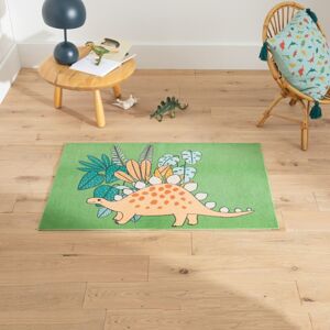 Blancheporte Protišmykový koberec v tvare dinosaura zelená 60x90cm