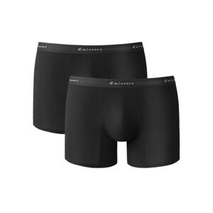 Blancheporte Súprava 2 jednofarebných boxeriek confort premium čierna 101/108 (XL)