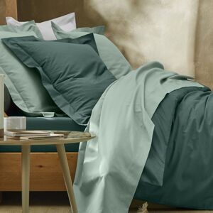 Blancheporte Jednofarebná posteľná súprava zn. Colombine z bavlny zelenkastá napínacia plachta 80x190cm