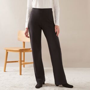 Blancheporte Rovné široké nohavice z úpletu Milano čierna 36