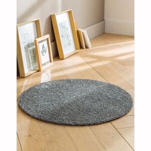 Blancheporte Jemný koberec antracitová pr. 80cm