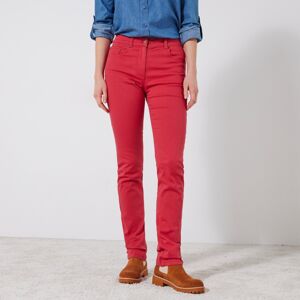Blancheporte Úzke jednofarebné dlhé nohavice červená 36