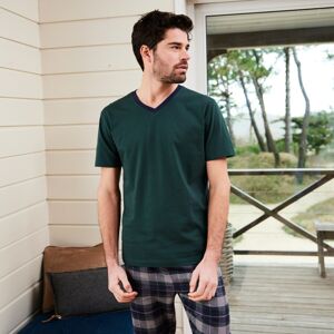 Blancheporte Pyžamové tričko s krátkymi rukávmi zelená 137/146 (4XL)
