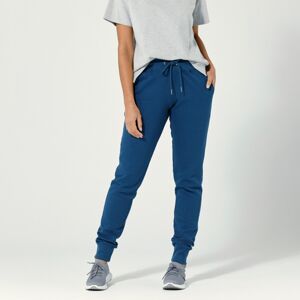 Blancheporte Joggingové nohavice z česaného moltonu, jednofarebné modrá džínsová 50