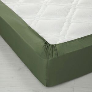 Blancheporte Jednofarebná napínacia posteľná plachta s hĺbkou rohov 40 cm eukalyptová napínacia plachta 90x200cm