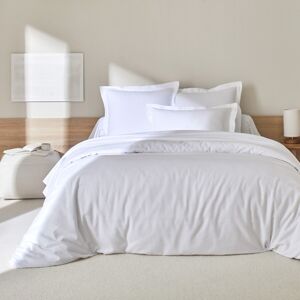 Blancheporte Jednofarebná flanelová posteľná bielizeň zn. Colombine biela obliečka na prikrývku240x220cm