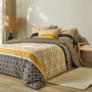 Blancheporte Bavlnená posteľná bielizeň Achille piesková obliečka na prikrývku140x200cm