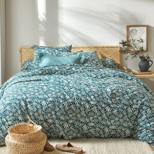 Blancheporte Bavlnená posteľná bielizeň Vick s grafickým dizajnom zelená obliečka na prikr. 260x240cm