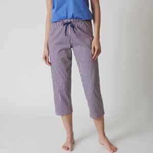 Blancheporte 3/4 pyžamové nohavice s potlačou pruhov nám.modrá 54