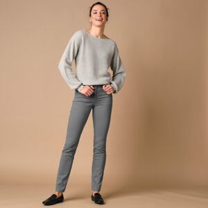 Blancheporte Úzke jednofarebné dlhé nohavice antracitová 52