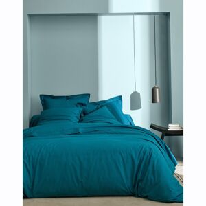 Blancheporte Jednofarebná posteľná bielizeň perkál, zn. Colombine pávia modrá obliečka na valček 86x190cm