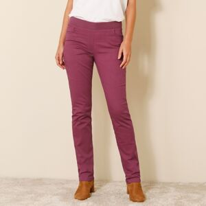 Blancheporte Rovné nohavice, plátno purpurová 44