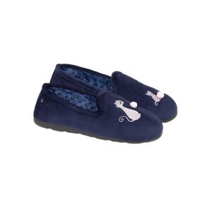 Blancheporte Slippers papuče s motívom mačky ISOTONER nám. modrá 41